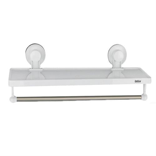 Bathlux Shelf With Handtowel Rack With Suction Cup