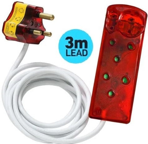 Ellies 4 Way Surge Secure Power Protector