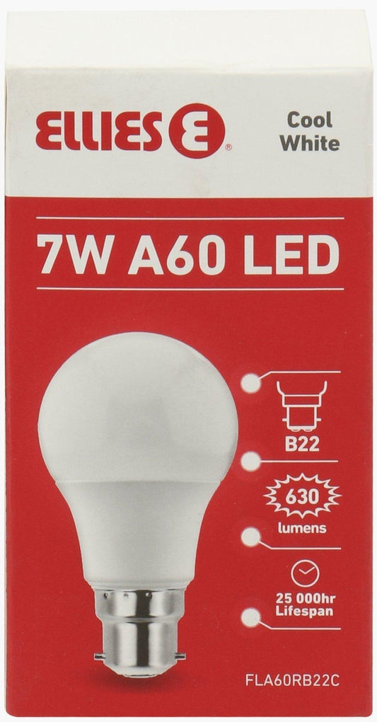 Ellies 7W A60 Residential LED E27-Cool White