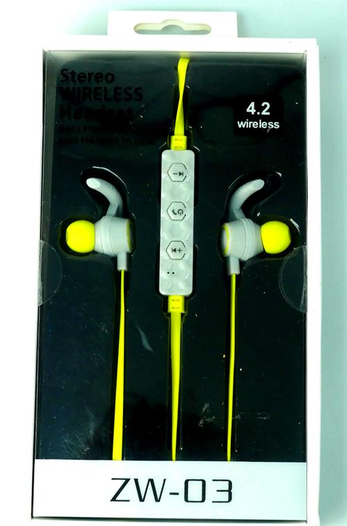Geeko Wireless Bluetooth Earphones Yellow