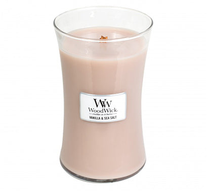 Woodwick Vanilla & Sea Salt Large Candle Jar