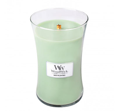 Woodwick White Willow Moss Large Candle  jar