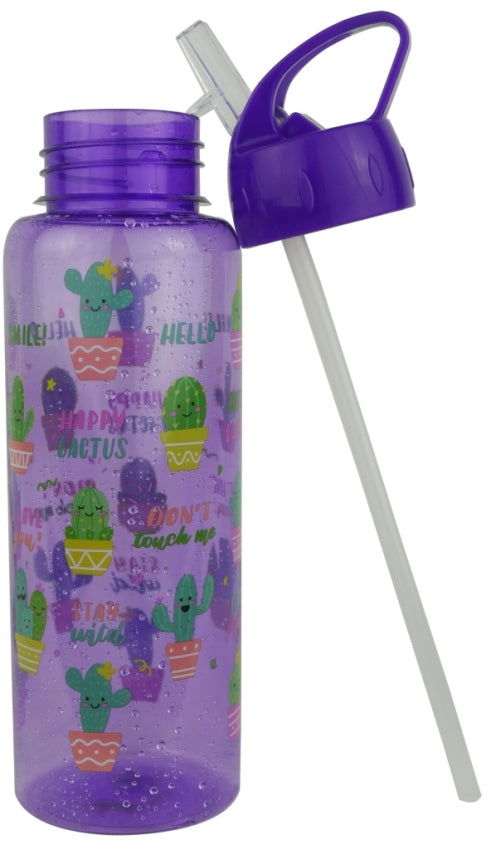 Casey FlipTop 1 Litre Plastic Water Bottle Purple