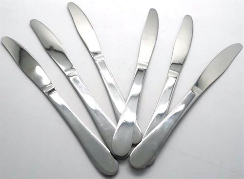 Casey Catering 6 Piece Stainless Steel Dinner Knives Set Plain