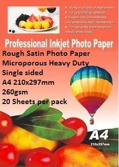 EBox Rough Satin Photo Paper-