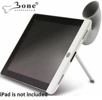 Bone Collection Horn Stand Sound Amplifier iPad 2 Grey